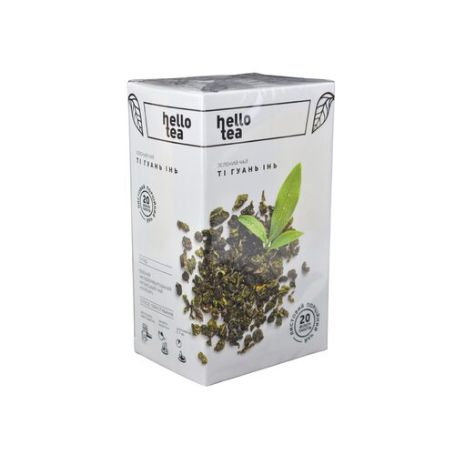 Чай HELLO Tea Ті Гуань Інь зелений (20 пакетів) 40гр Чай HELLO Tea Ті Гуань Інь зелений (20 пакетів) 40гр