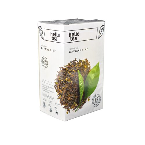 Чай HELLO Tea Дарджилінг чорний (20 пакетів) 40гр Чай HELLO Tea Дарджилінг чорний (20 пакетів) 40гр
